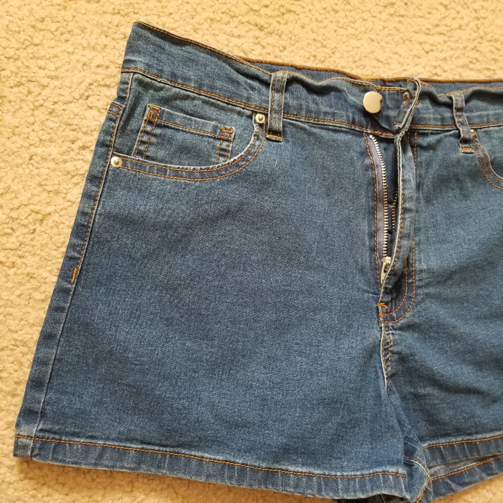 Blue Denim Shorts